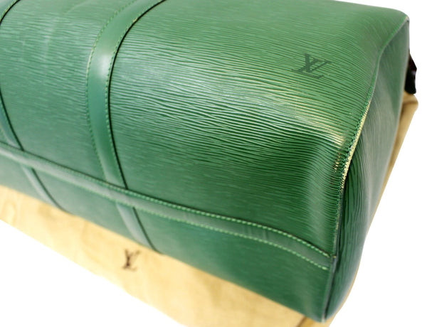 Louis Vuitton Keepall 50 Epi Leather Boston Satchel Bag - side view