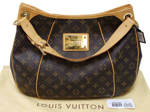 LOUIS VUITTON Monogram Galliera PM Brown Shoulder Handbag