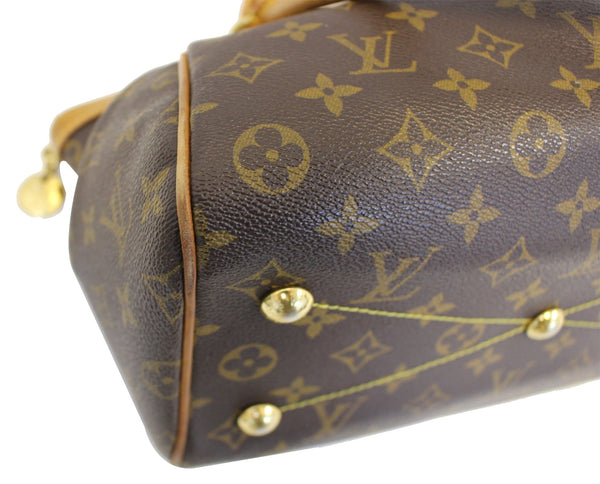 Louis Vuitton Tivoli PM Monogram Shoulder Handbag brown