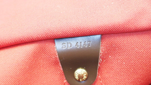 LOUIS VUITTON Damier Ebene Speedy 35 Satchel Bag