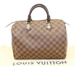 LOUIS VUITTON Damier Ebene Speedy 35 Satchel Bag