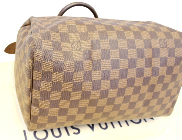 LOUIS VUITTON Damier Ebene Speedy 35 Satchel Bag
