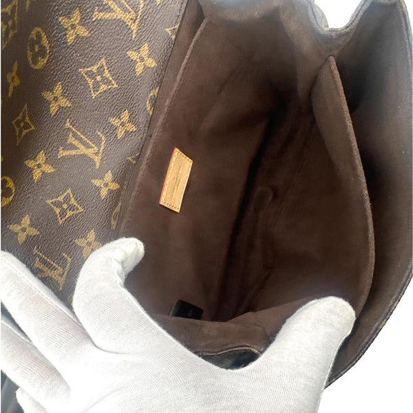 LOUIS VUITTON Metis Pochette Monogram Canvas Crossbody Bag Brown