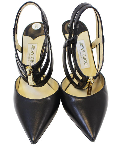 JIMMY CHOO Pointy Toe Pumps Heels Black Size 8