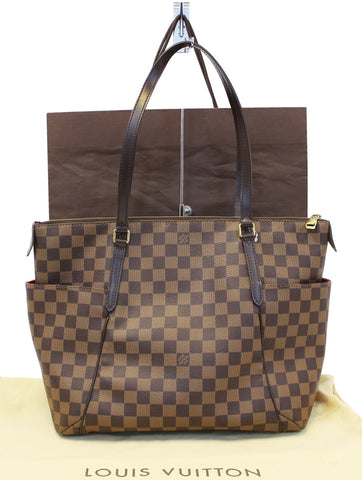 LOUIS VUITTON Damier Ebene Totally MM Shoulder Handbag