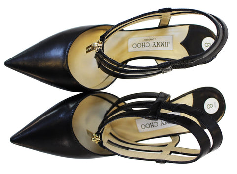 JIMMY CHOO Pointy Toe Pumps Heels Black Size 8