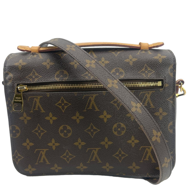 LOUIS VUITTON Metis Pochette Monogram Canvas Crossbody Bag Brown