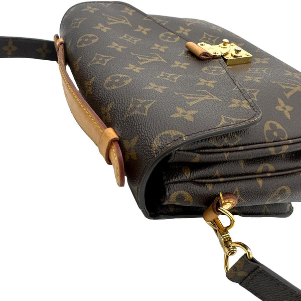 LOUIS VUITTON Metis Pochette Monogram Canvas Crossbody Bag Brown