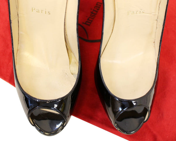 Christian Louboutin Peep Toe Pumps For Women - front view