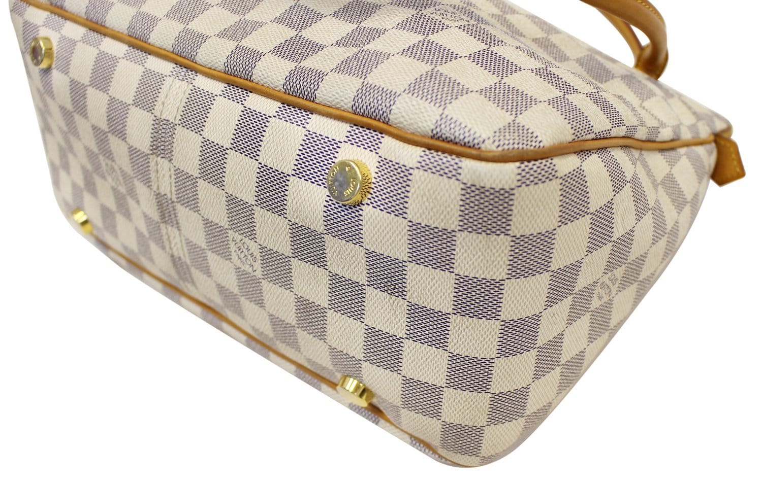 Louis Vuitton Vintage - Damier Azure Figheri PM Bag - White Ivory Blue -  Damier Canvas and Leather Handbag - Luxury High Quality - Avvenice
