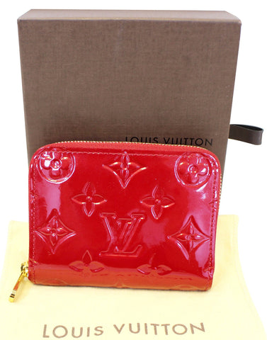 LOUIS VUITTON Cerise Monogram Vernis Zippy Compact Wallet