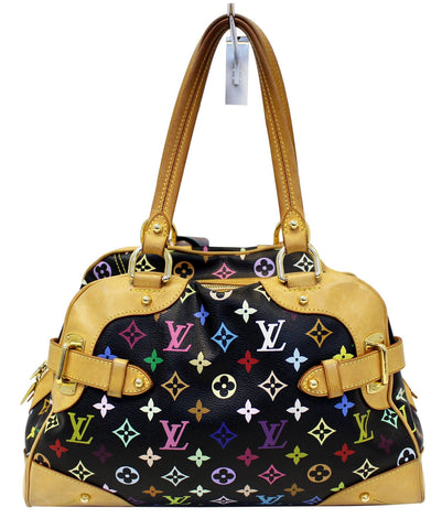 LOUIS VUITTON Black Monogram Multicolore Claudia Bag