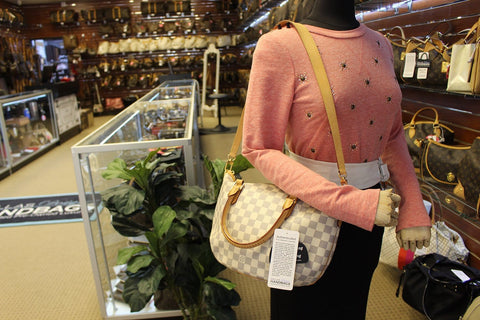 LOUIS VUITTON Damier Azur Riviera PM Shoulder Handbag