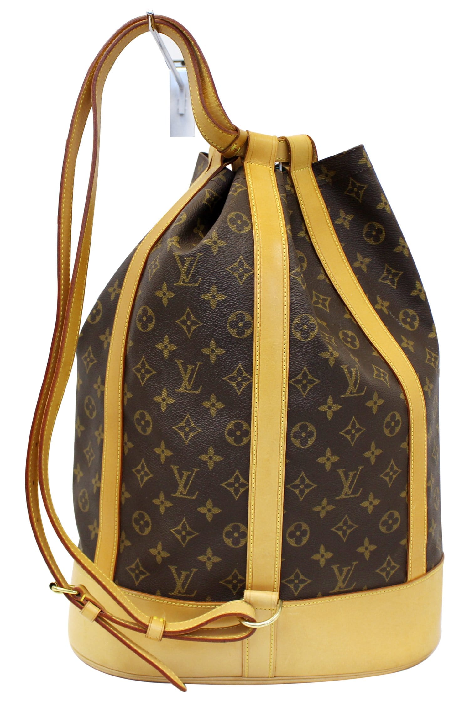 Louis Vuitton Monogram Randonnee GM Drawstring Sling Backpack Hobo