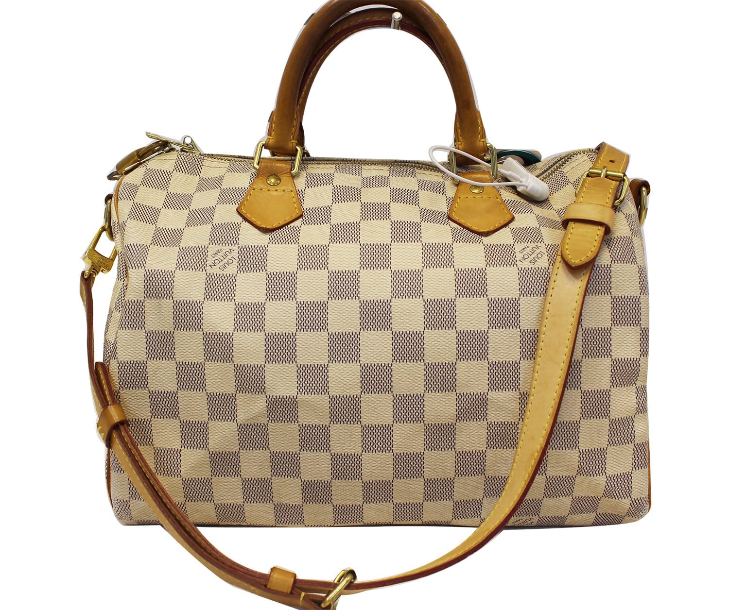 Louis Vuitton Speedy 30 Damier Azur Bandouliere Bag