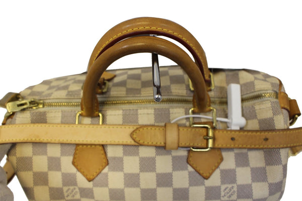 Louis Vuitton Speedy 30 Damier Azur Shoulder Bag