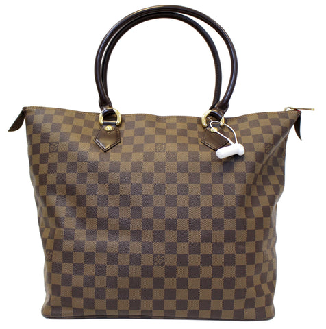 LOUIS VUITTON Saleya GM Damier Ebene Shoulder Handbag