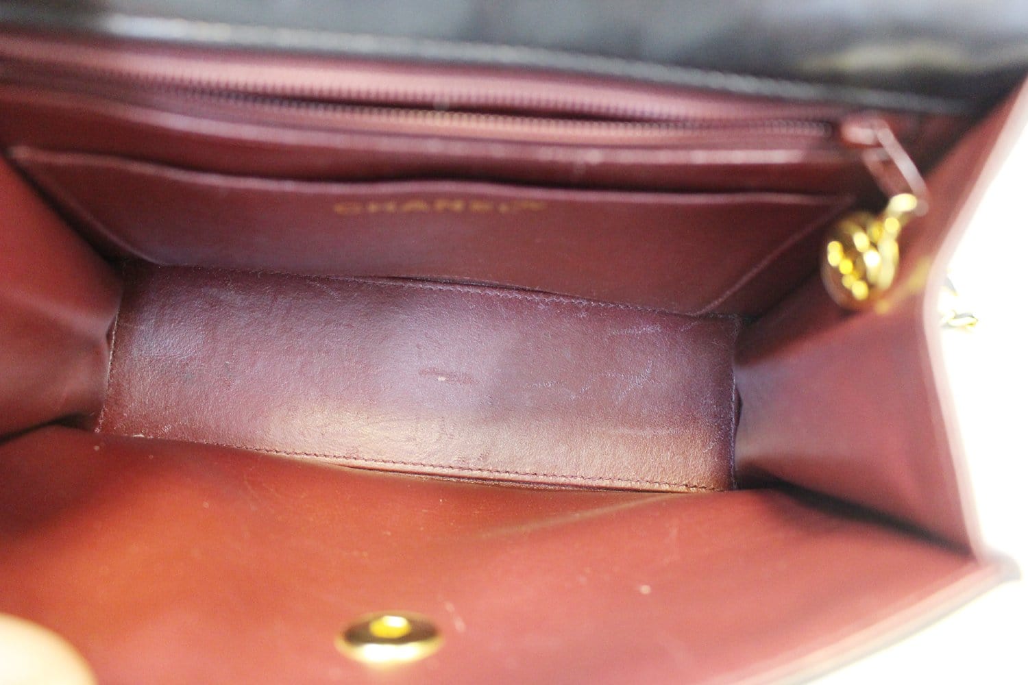 chanel metallic purse