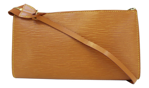 LOUIS VUITTON Epi Leather Brown Pochette Accessoires Pouch