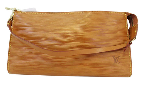 LOUIS VUITTON Epi Leather Brown Pochette Accessoires Pouch
