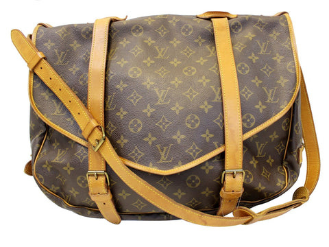 LOUIS VUITTON Shoulder Bag Used Monogram Saumur 43