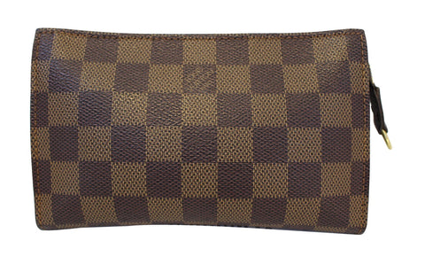 LOUIS VUITTON Damier Ebene Brown Pouch
