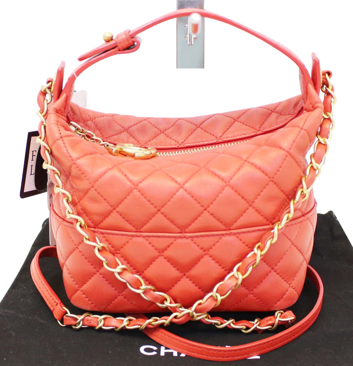 Chanel Pink Quilted Lambskin Small Classic Double Flap Bag Rainbow