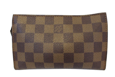 LOUIS VUITTON Damier Ebene Brown Pouch