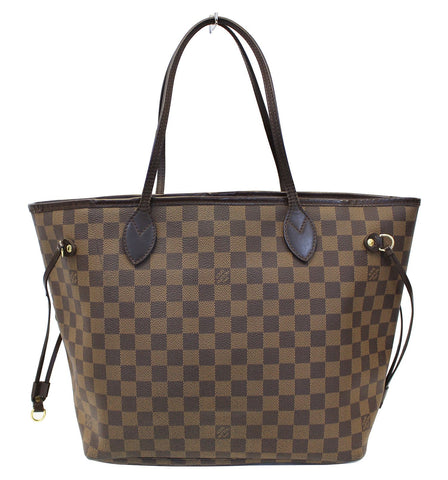 LOUIS VUITTON Damier Ebene Neverfull MM Shoulder Bag