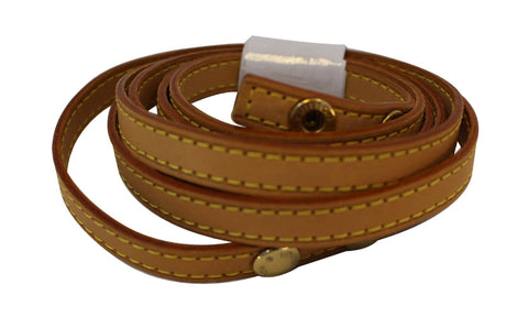 LOUIS VUITTON Leather Shoulder Strap Beige