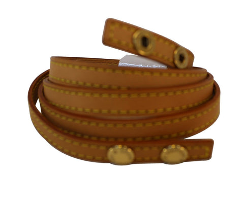 LOUIS VUITTON Leather Shoulder Strap Beige