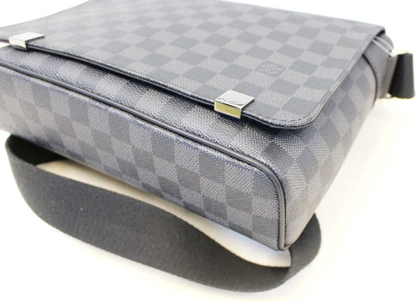 LOUIS VUITTON Damier Graphite District PM Crossbody Bag