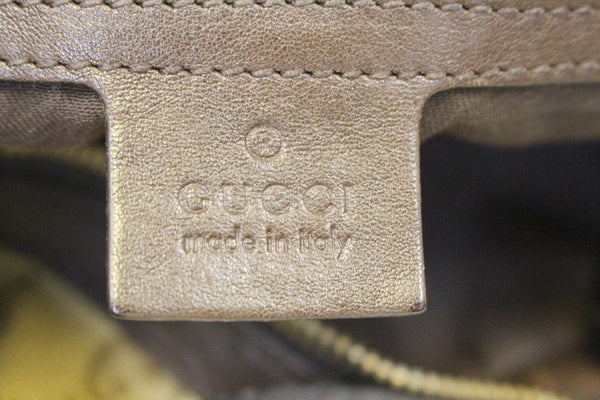 GUCCI Beige/Ebony GG Canvas Interlocking G Medium Hobo Bag