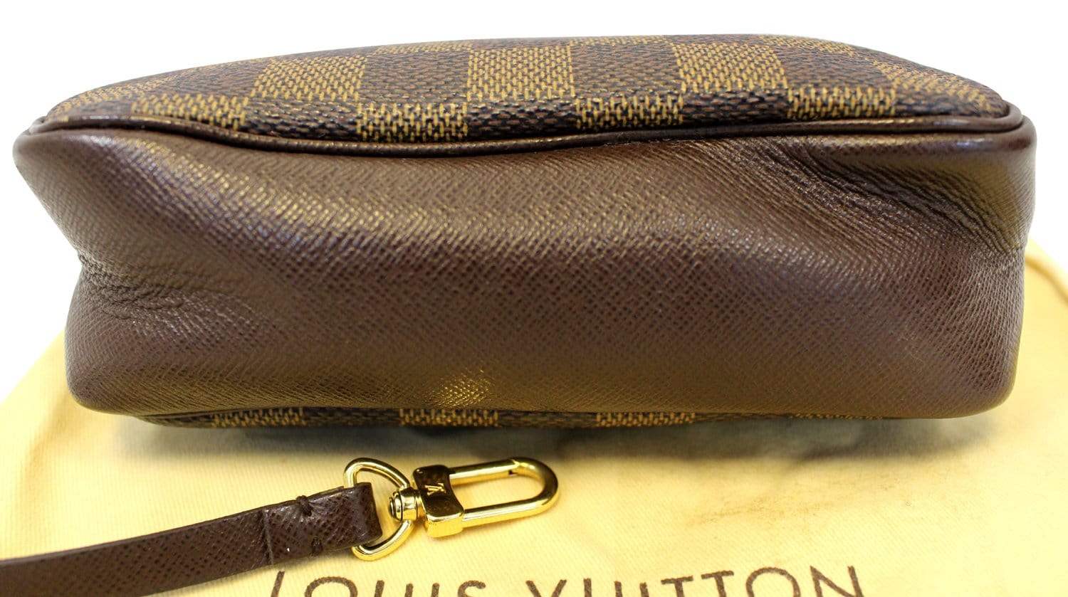 Louis Vuitton Damier Ebene Trousse Make Up Bag Pochette - Brown Handle  Bags, Handbags - LOU785136