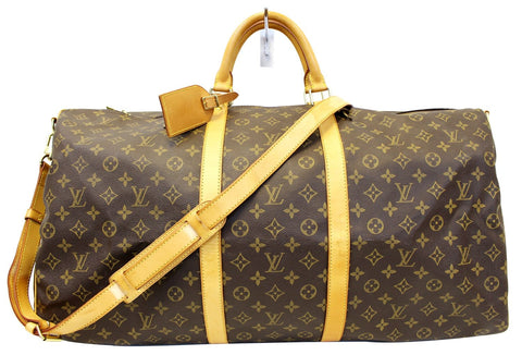 LOUIS VUITTON Monogram Canvas Keepall Bandouliere 60 Travel Bag