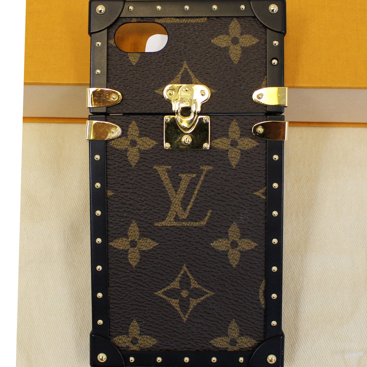 Louis Vuitton x Supreme 2017 Monogram Eye-Trunk iPhone 7 Case