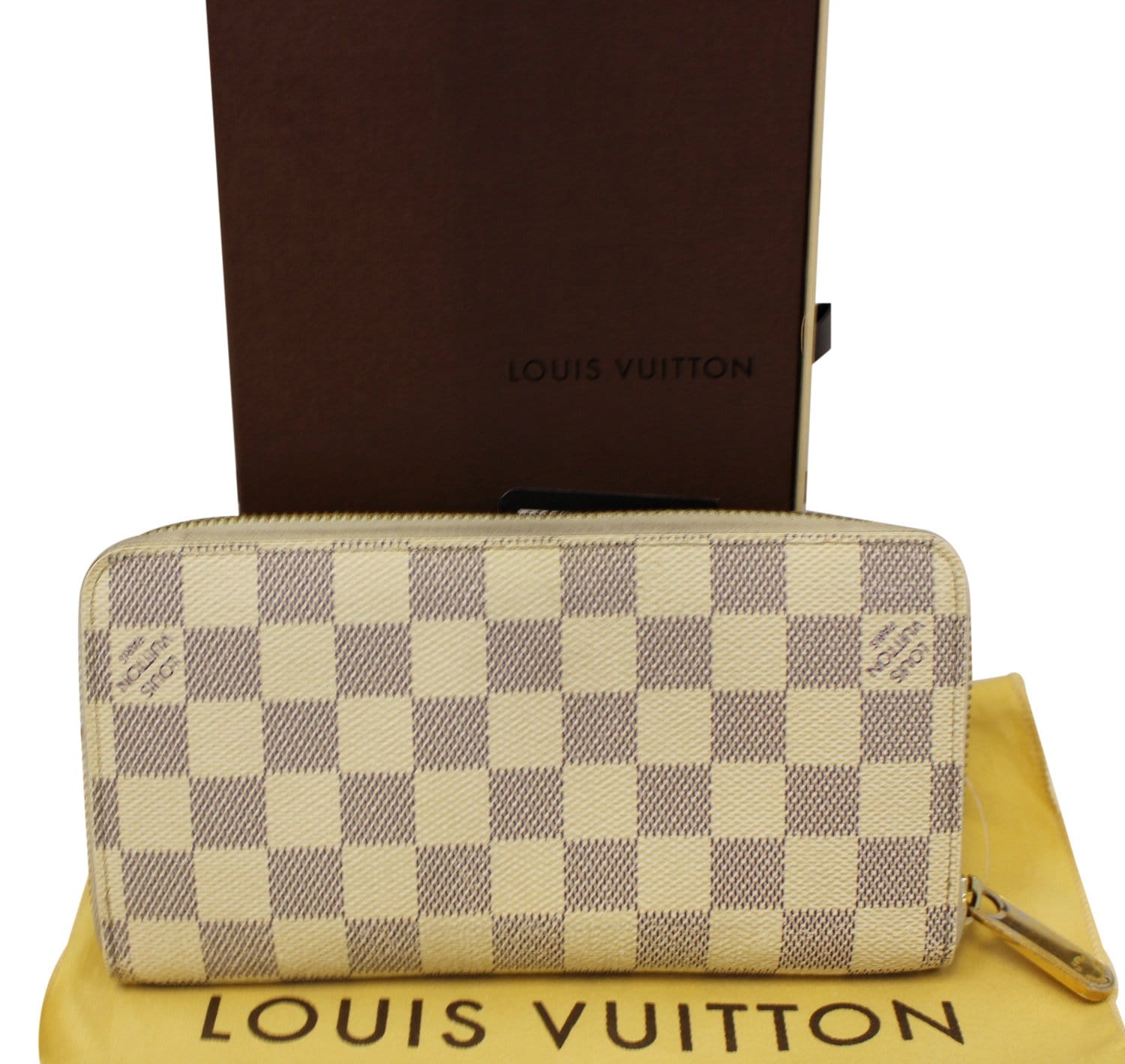 Louis Vuitton Zippy Wallet Damier Azur Canvas Illustre