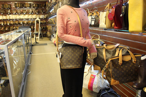 LOUIS VUITTON Monogram Drouot Shoulder Bag