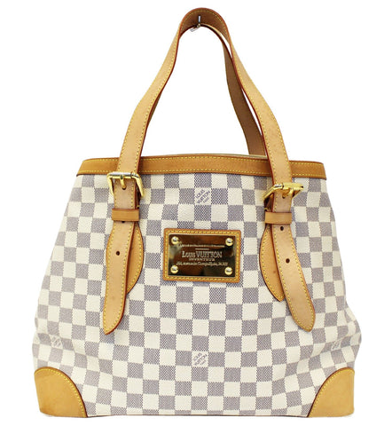 LOUIS VUITTON Damier Azur Hampstead MM Shoulder Bag