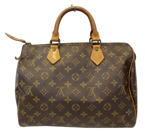LOUIS VUITTON Monogram Speedy 30 Satchel Handbag