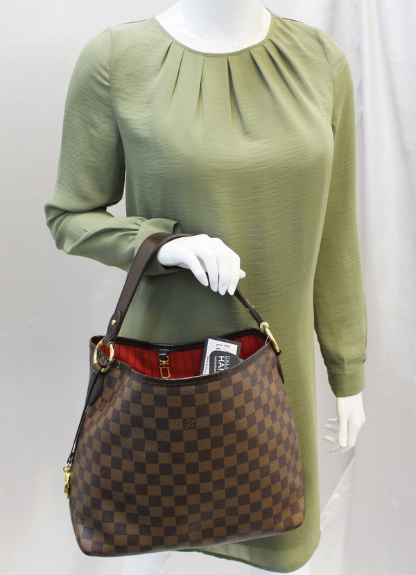 Louis Vuitton Delightful PM Damier Ebene Shoulder Bag for women
