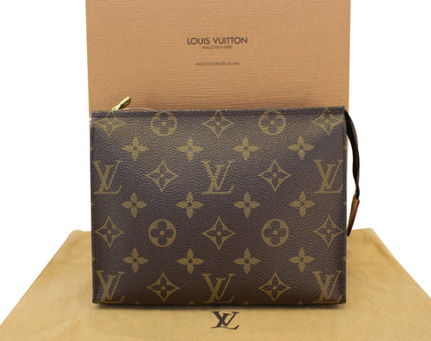 LOUIS VUITTON Monogram Poche Toilette 19 Cosmetics Pouch