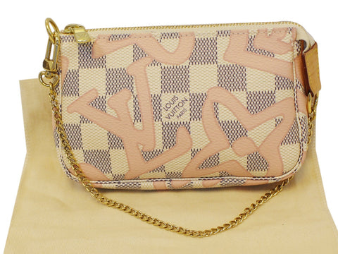 LOUIS VUITTON Damier Azur Tahitienne Mini Pochette Accessories