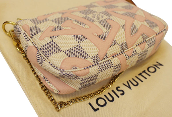 LOUIS VUITTON Damier Azur Tahitienne Mini Pochette Accessories