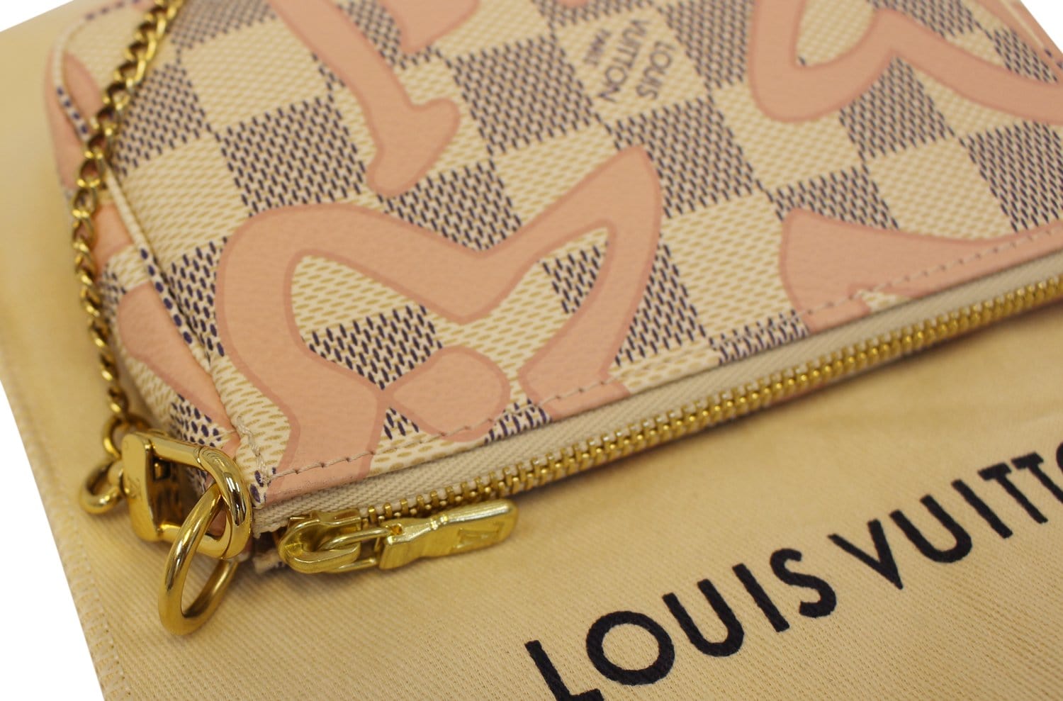 Louis Vuitton Damier Azur Canvas Tahitienne Mini Pochette Accessoires, myGemma, QA