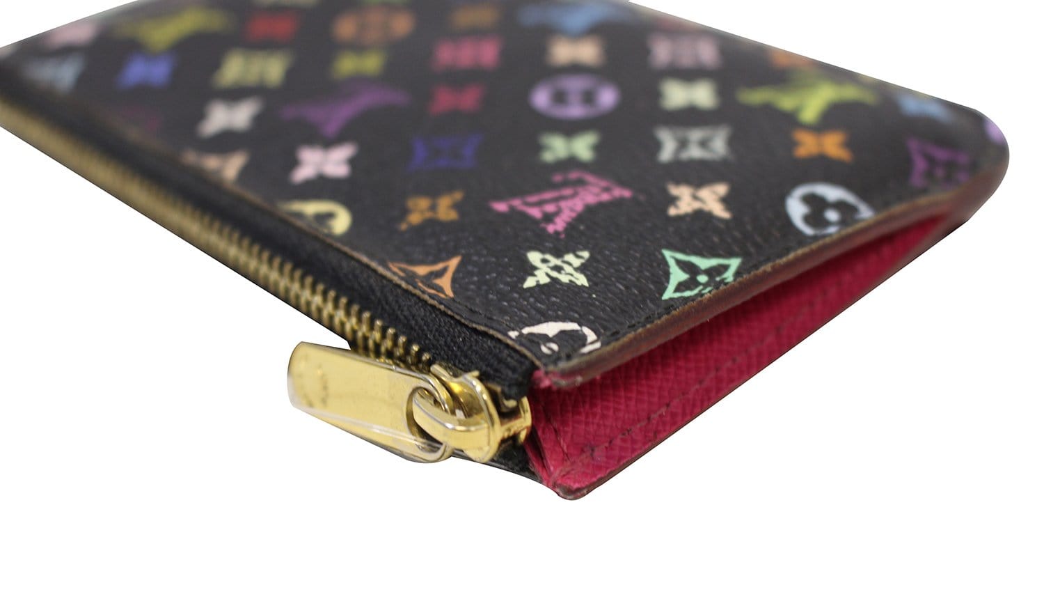 Louis Vuitton Monogram Pochette Cle Multi Color Key case Coin purse  M92655#5187P