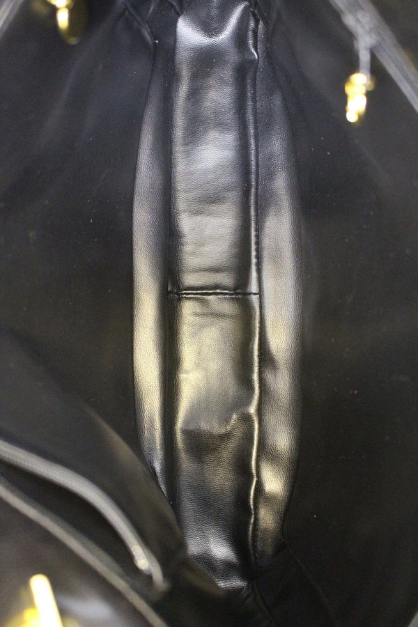 CHANEL Lambskin Chain Black Shoulder Bag