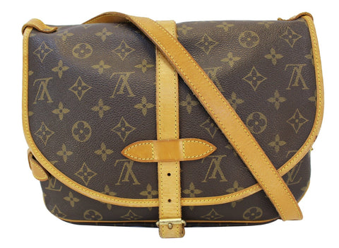 LOUIS VUITTON Monogram Canvas Saumur 30 Messenger Bag