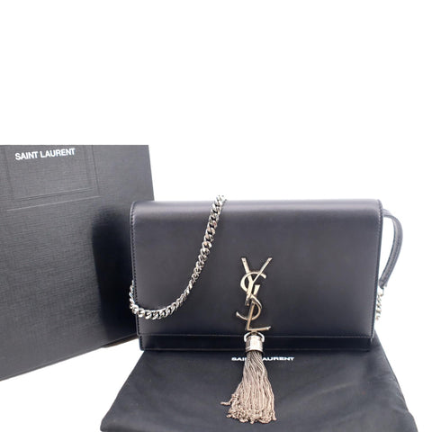 Yves Saint Laurent Kate Tassel Leather Crossbody Bag - Front