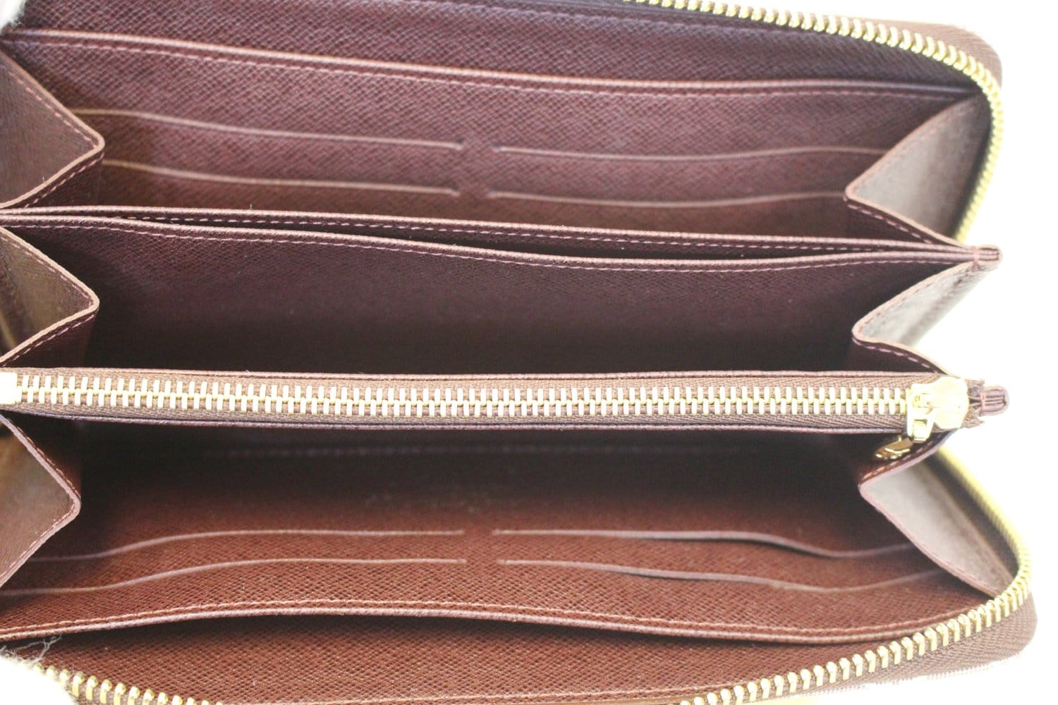 Used Louis Vuitton Monogram Mini Lin Pattern Zippy Wallet Model Number  M95235